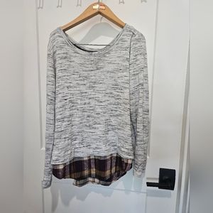 Fall flannel and long sleeve top